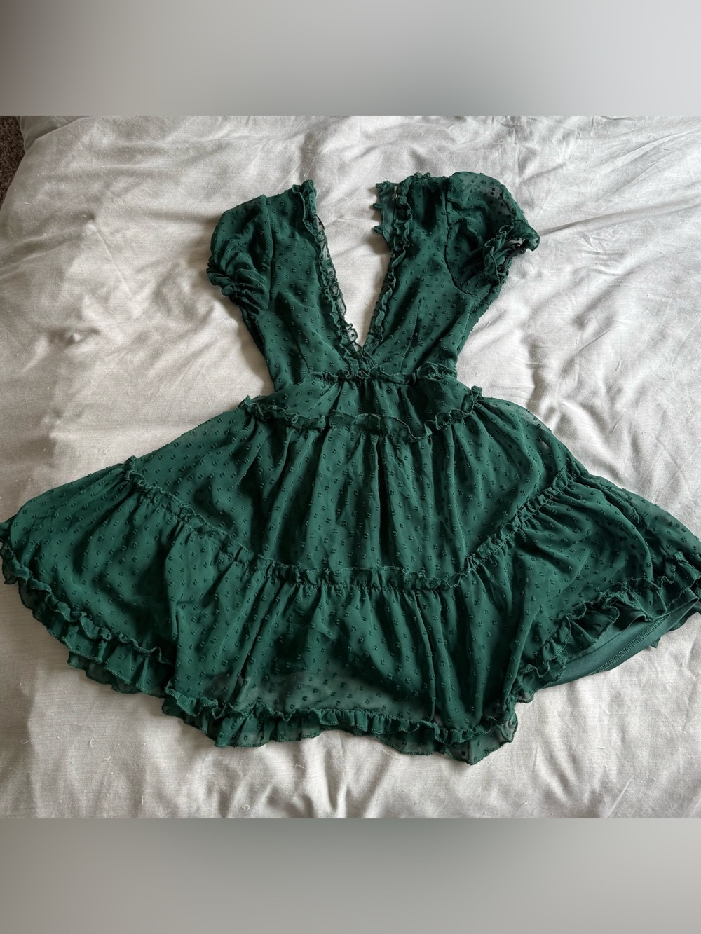 Justify Dark Green Mini Dress